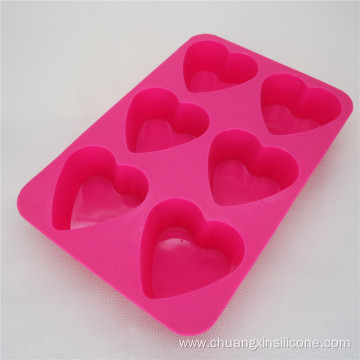 SIlicone Bakeware - 6 Heart shape Cake Pan